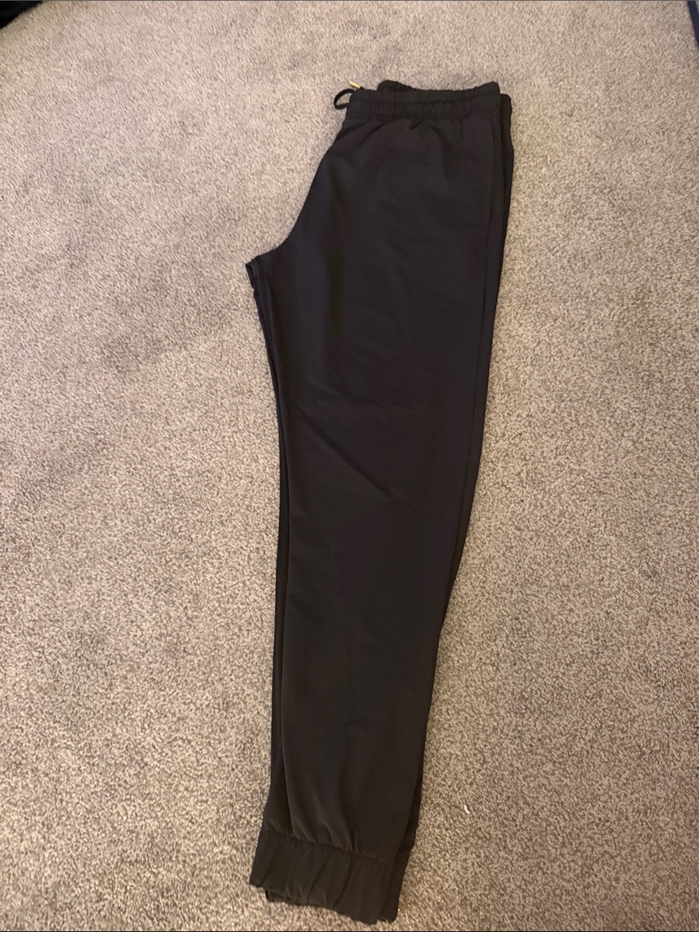 Black Jogger Leggings with Elastic Waist